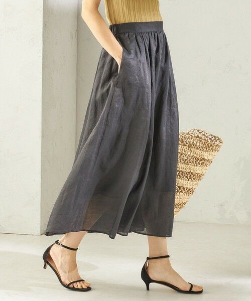 SHIPS / シップス ロング・マキシ丈スカート | 《予約》〈手洗い可能〉ラミー 4 ギャザー スカート | 詳細16