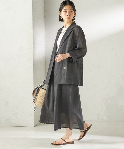 SHIPS / シップス ロング・マキシ丈スカート | 《予約》〈手洗い可能〉ラミー 4 ギャザー スカート | 詳細2