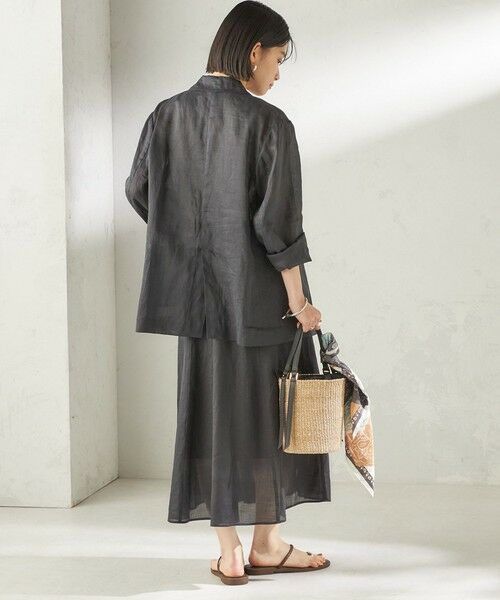 SHIPS / シップス ロング・マキシ丈スカート | 《予約》〈手洗い可能〉ラミー 4 ギャザー スカート | 詳細3