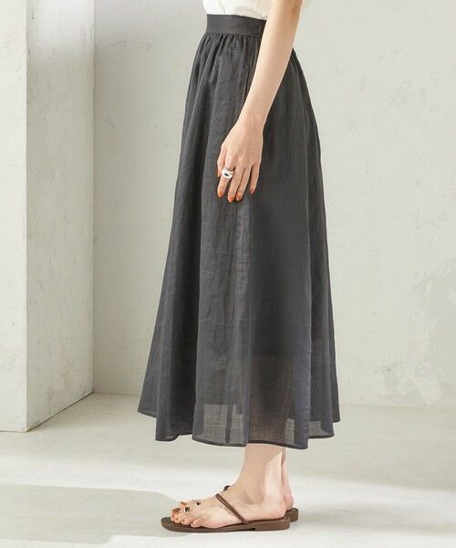 SHIPS / シップス ロング・マキシ丈スカート | 《予約》〈手洗い可能〉ラミー 4 ギャザー スカート | 詳細20