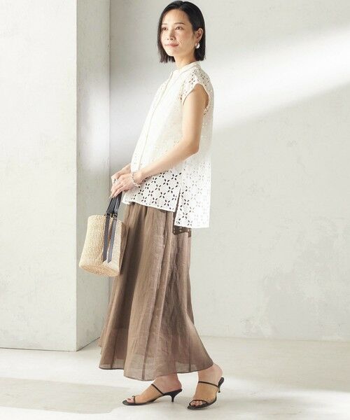 SHIPS / シップス ロング・マキシ丈スカート | 《予約》〈手洗い可能〉ラミー 4 ギャザー スカート | 詳細26