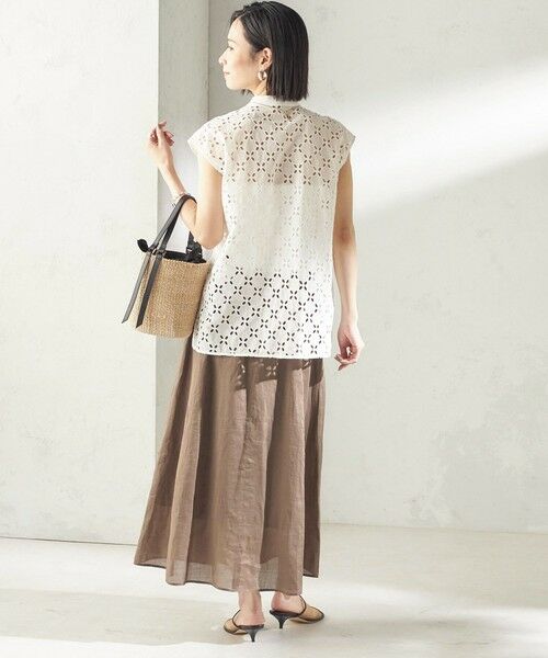 SHIPS / シップス ロング・マキシ丈スカート | 《予約》〈手洗い可能〉ラミー 4 ギャザー スカート | 詳細27