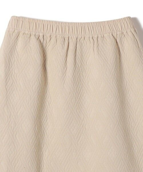 SHIPS / シップス ミニ・ひざ丈スカート | 【SHIPS別注】Fanaka:〈手洗い可能〉ジャカード サイド スリット スカート | 詳細4