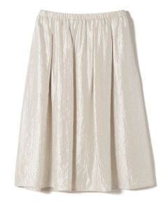 SHIPS / シップス ミニ・ひざ丈スカート | 〈手洗い可能〉シャイニー フレア スカート