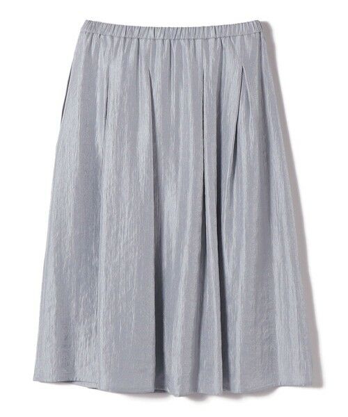 SHIPS / シップス ミニ・ひざ丈スカート | 〈手洗い可能〉シャイニー フレア スカート | 詳細2