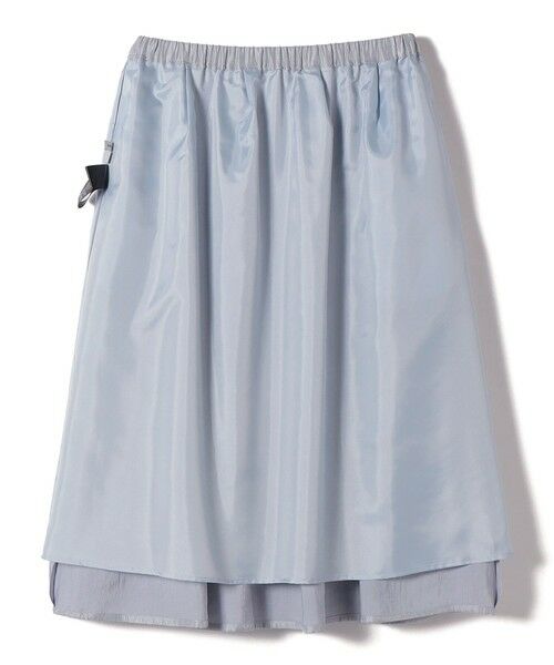 SHIPS / シップス ミニ・ひざ丈スカート | 〈手洗い可能〉シャイニー フレア スカート | 詳細3