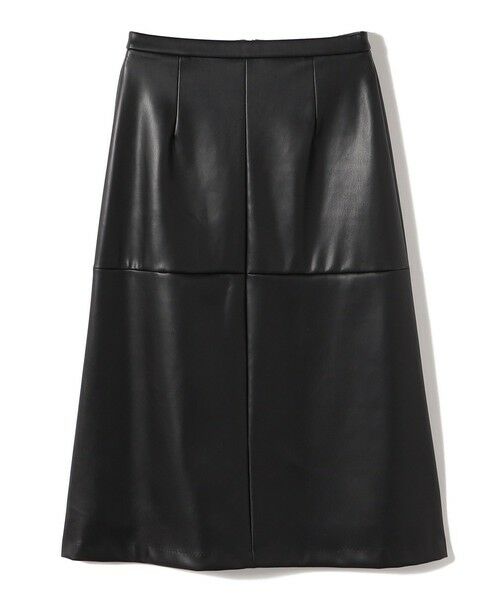 SHIPS / シップス ミニ・ひざ丈スカート | 〈手洗い可能〉合成皮革 ウエスト ゴム スカート | 詳細9