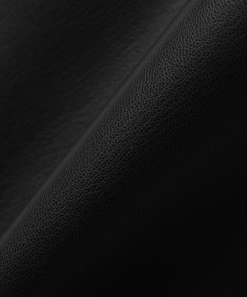 SHIPS / シップス ミニ・ひざ丈スカート | 〈手洗い可能〉合成皮革 ウエスト ゴム スカート | 詳細1