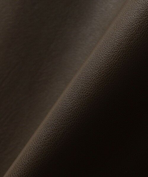 SHIPS / シップス ミニ・ひざ丈スカート | 〈手洗い可能〉合成皮革 ウエスト ゴム スカート | 詳細9