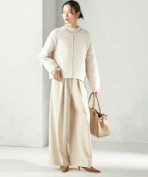 SHIPS / シップス ブルゾン | 《予約》ミニ フラワー ジャカード ブルゾン（セレモニー対応可） | 詳細10