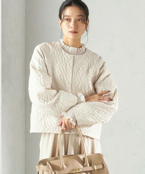 SHIPS / シップス ブルゾン | 《予約》ミニ フラワー ジャカード ブルゾン（セレモニー対応可） | 詳細11