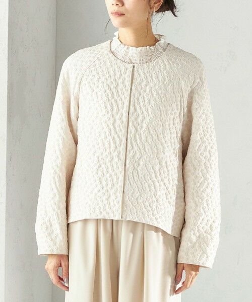 SHIPS / シップス ブルゾン | 《予約》ミニ フラワー ジャカード ブルゾン（セレモニー対応可） | 詳細23