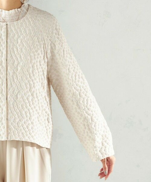 SHIPS / シップス ブルゾン | 《予約》ミニ フラワー ジャカード ブルゾン（セレモニー対応可） | 詳細26