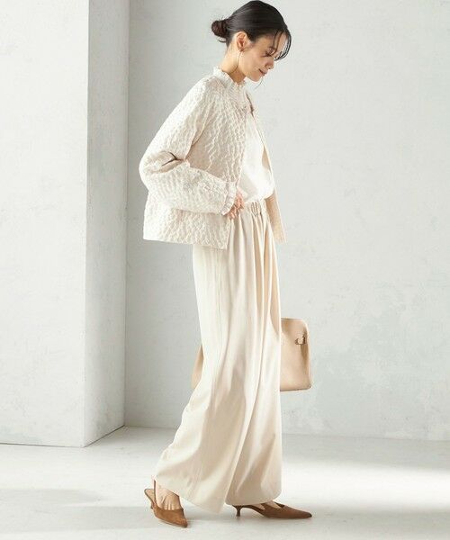 SHIPS / シップス ブルゾン | 《予約》ミニ フラワー ジャカード ブルゾン（セレモニー対応可） | 詳細4