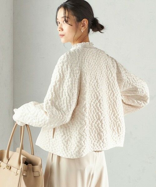 SHIPS / シップス ブルゾン | 《予約》ミニ フラワー ジャカード ブルゾン（セレモニー対応可） | 詳細6