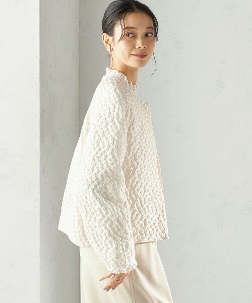 SHIPS / シップス ブルゾン | 《予約》ミニ フラワー ジャカード ブルゾン（セレモニー対応可） | 詳細7