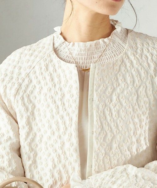 SHIPS / シップス ブルゾン | 《予約》ミニ フラワー ジャカード ブルゾン（セレモニー対応可） | 詳細8