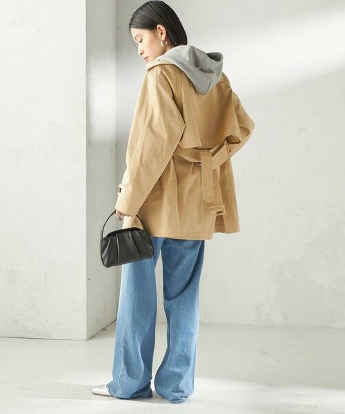 SHIPS / シップス トレンチコート | 《予約》〈撥水加工〉バック ギャザー ドロスト ミディ丈 トレンチ | 詳細13