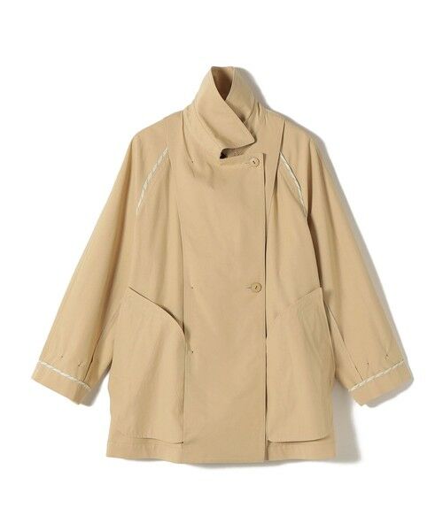 SHIPS / シップス トレンチコート | 《予約》〈撥水加工〉バック ギャザー ドロスト ミディ丈 トレンチ | 詳細20