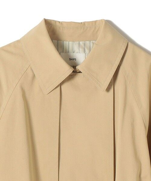 SHIPS / シップス トレンチコート | 《予約》〈撥水加工〉バック ギャザー ドロスト ミディ丈 トレンチ | 詳細23