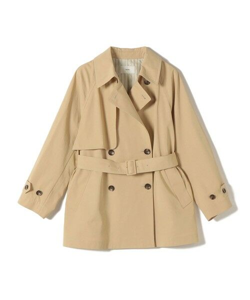 SHIPS / シップス トレンチコート | 〈撥水加工〉バック ギャザー ドロスト ミディ丈 トレンチ コート | 詳細29