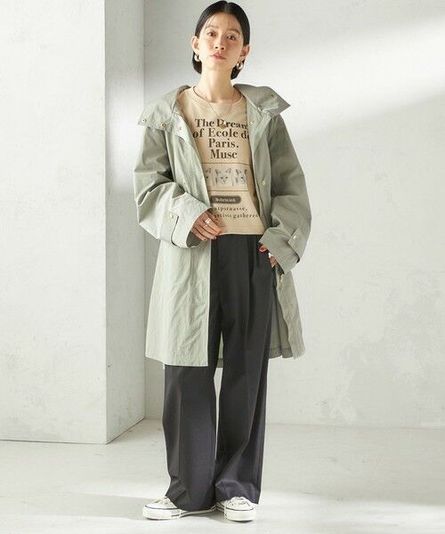 SHIPS / シップス その他アウター | 《予約》〈手洗い可 / 撥水加工 / UVカット〉 スタンドカラー フード コート | 詳細1