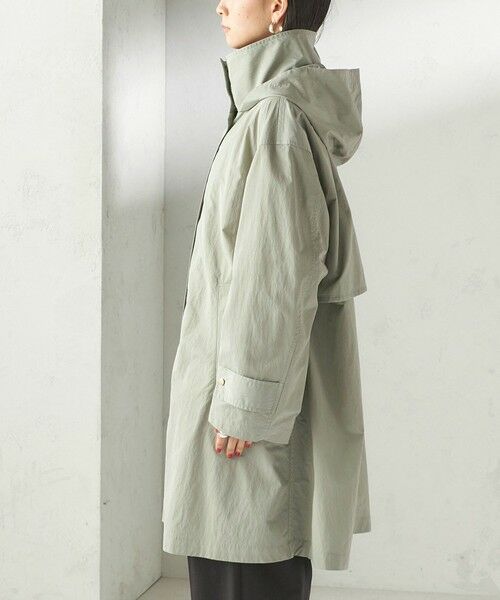 SHIPS / シップス その他アウター | 《予約》〈手洗い可 / 撥水加工 / UVカット〉 スタンドカラー フード コート | 詳細20