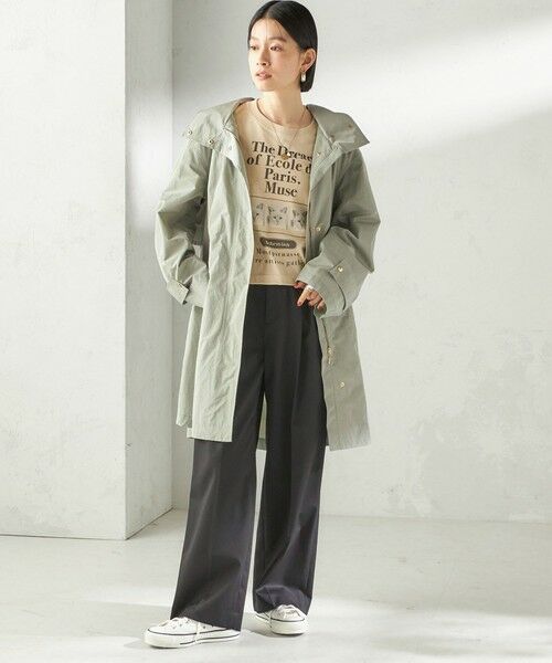 SHIPS / シップス その他アウター | 《予約》〈手洗い可 / 撥水加工 / UVカット〉 スタンドカラー フード コート | 詳細4