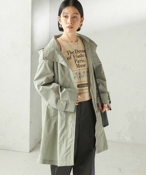 SHIPS / シップス その他アウター | 《予約》〈手洗い可 / 撥水加工 / UVカット〉 スタンドカラー フード コート | 詳細9