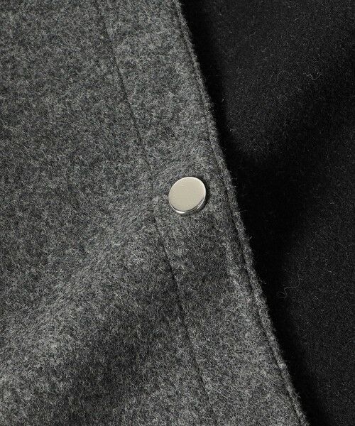 SHIPS / シップス その他アウター | セミ 梳毛 配色 リバー ノーカラー コート | 詳細11