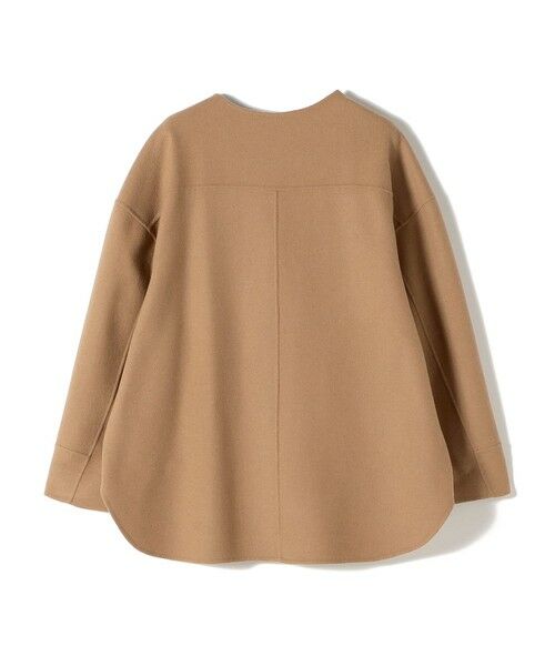 SHIPS / シップス その他アウター | セミ 梳毛 配色 リバー ノーカラー コート | 詳細22