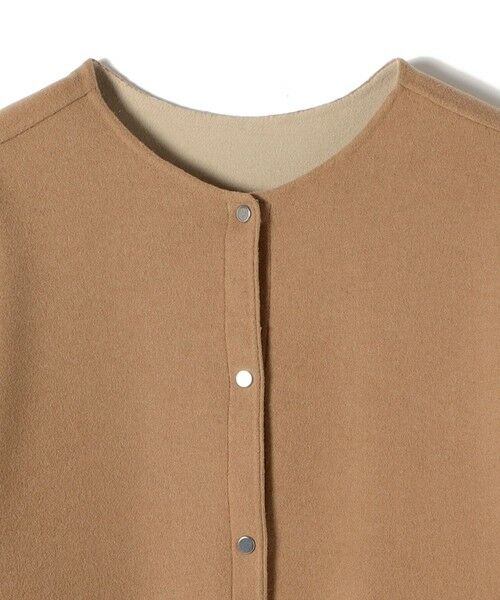 SHIPS / シップス その他アウター | セミ 梳毛 配色 リバー ノーカラー コート | 詳細25