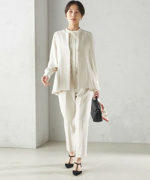 SHIPS / シップス ベスト | ダブル クロス ジレ オフホワイト（セレモニー対応可） | 詳細1