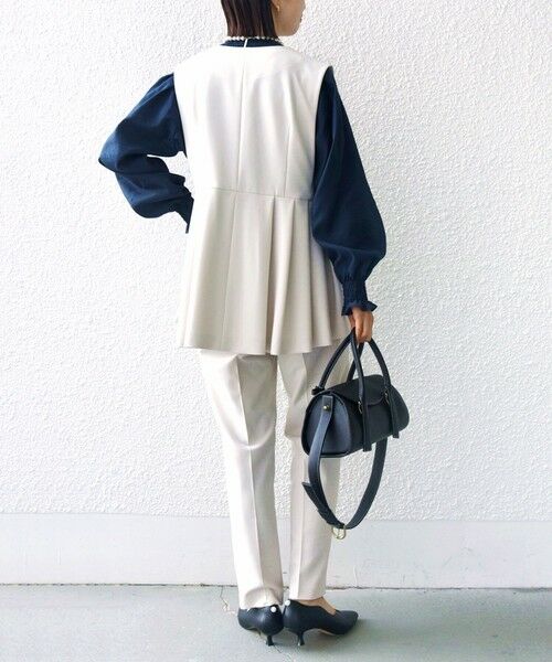 SHIPS / シップス ベスト | ダブル クロス ジレ オフホワイト（セレモニー対応可） | 詳細13