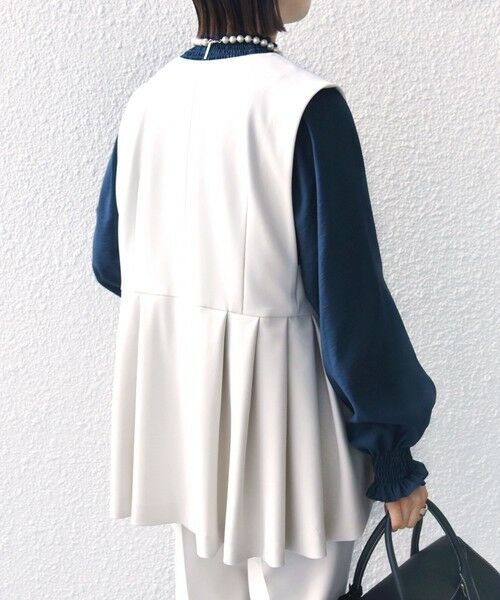 SHIPS / シップス ベスト | ダブル クロス ジレ オフホワイト（セレモニー対応可） | 詳細17