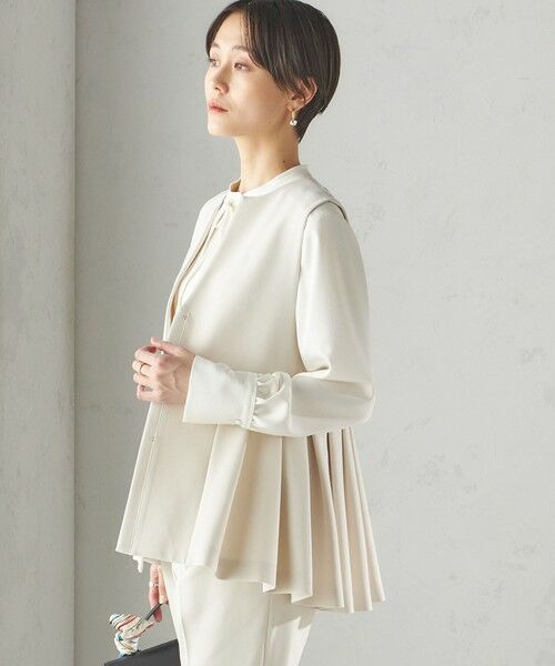 SHIPS / シップス ベスト | ダブル クロス ジレ オフホワイト（セレモニー対応可） | 詳細8