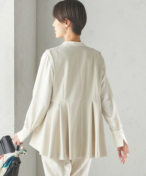 SHIPS / シップス ベスト | ダブル クロス ジレ オフホワイト（セレモニー対応可） | 詳細9