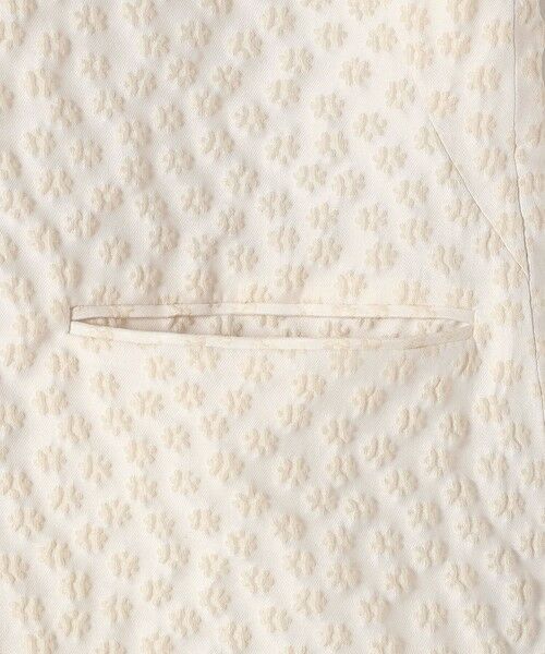 SHIPS / シップス ベスト | 《予約》ミニ フラワー ジャカード パール モチーフ ボタン ジレ（セレモニー対応可） | 詳細18