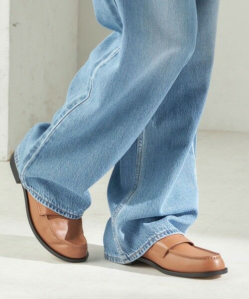 SHIPS / シップス フラットシューズ | 《予約》NORMSCOR: ローファー（ブラウン）