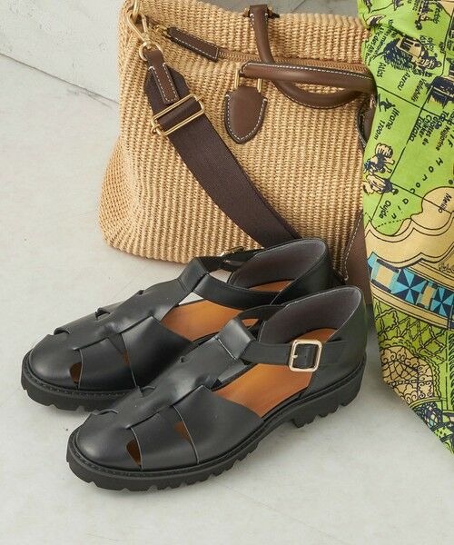 SHIPS / シップス サンダル | 《予約》NORMSCOR: グルカ サンダル（ブラック）