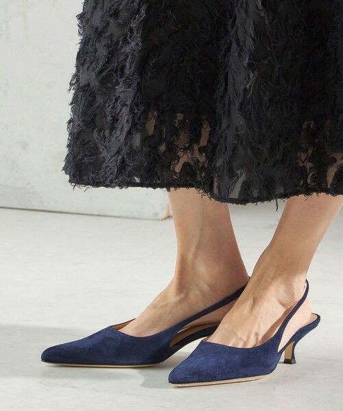 SHIPS / シップス パンプス | 《予約》BRENTELLA: AUDREY（ネイビー）