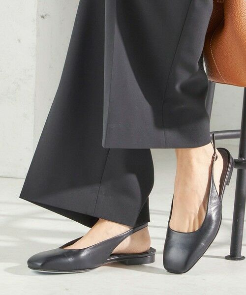 SHIPS / シップス パンプス | 《予約》MANOVIE TOSCANA:スクエアスリング バッグ（ブラック）