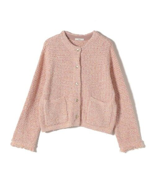 SHIPS / シップス ノーカラージャケット | 《予約》〈手洗い可能〉ミックスカラー ニット ジャケット | 詳細10