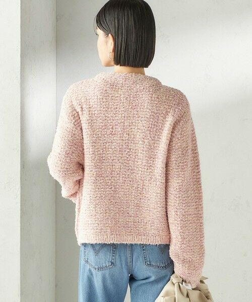 SHIPS / シップス ノーカラージャケット | 《予約》〈手洗い可能〉ミックスカラー ニット ジャケット | 詳細7