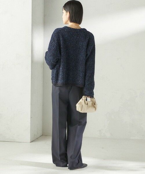 SHIPS / シップス ノーカラージャケット | 《予約》〈手洗い可能〉ミックスカラー ニット ジャケット | 詳細13