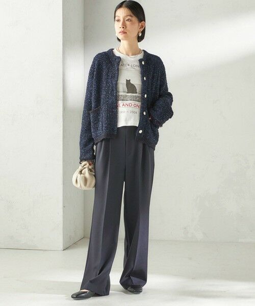 SHIPS / シップス ノーカラージャケット | 《予約》〈手洗い可能〉ミックスカラー ニット ジャケット | 詳細15