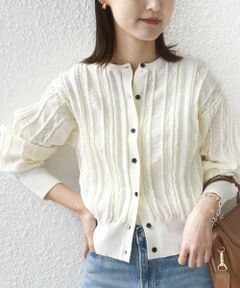 SHIPS / シップス カーディガン・ボレロ | 《予約》【WEB限定】〈手洗い可能〉レース 編み 2WAY カーディガン