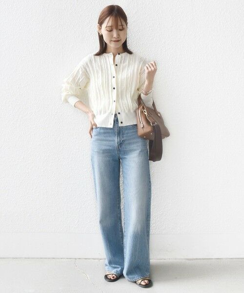 SHIPS / シップス カーディガン・ボレロ | 《予約》【WEB限定】〈手洗い可能〉レース 編み 2WAY カーディガン | 詳細1