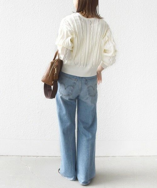 SHIPS / シップス カーディガン・ボレロ | 《予約》【WEB限定】〈手洗い可能〉レース 編み 2WAY カーディガン | 詳細3