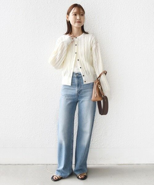 SHIPS / シップス カーディガン・ボレロ | 《予約》【WEB限定】〈手洗い可能〉レース 編み 2WAY カーディガン | 詳細9